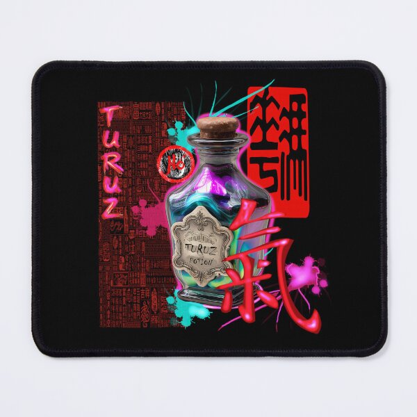 Item preview, Magic Potion - Glowing Neon Turuz Mystical Elixir Bottle designed and sold by Italian Ink Studio.
