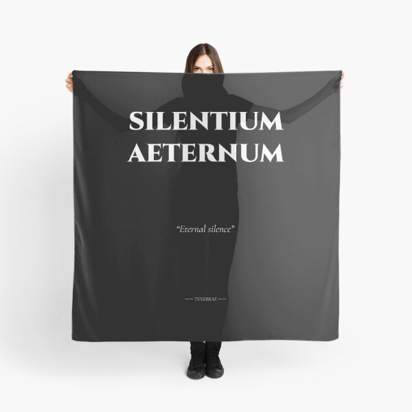 Item preview, Silentium Aeternum – Latin Quote on Endless Silence designed and sold by BrushRushX.