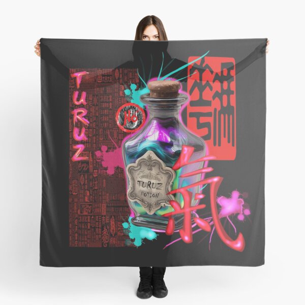 Item preview, Magic Potion - Glowing Neon Turuz Mystical Elixir Bottle designed and sold by Italian Ink Studio.