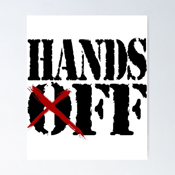 Item preview, HANDS OFF - CROSSED designed and sold by konohadesign.