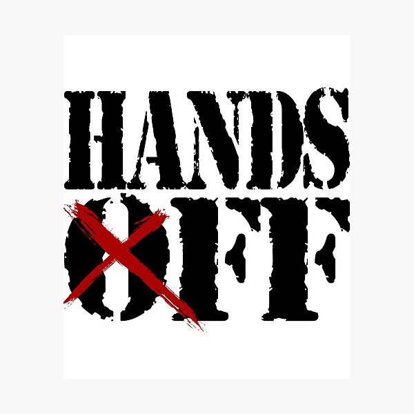 Item preview, HANDS OFF - CROSSED designed and sold by konohadesign.