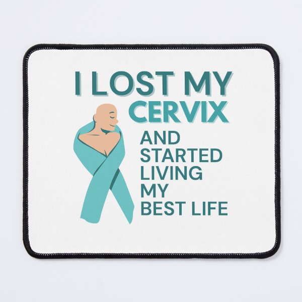 Item preview, I Lost My Cervix-Living My Best Life - Teal Ribbon -Cervical Cancer Survivor  designed and sold by medoutfits.