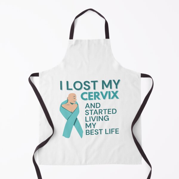 Item preview, I Lost My Cervix-Living My Best Life - Teal Ribbon -Cervical Cancer Survivor designed and sold by medoutfits.