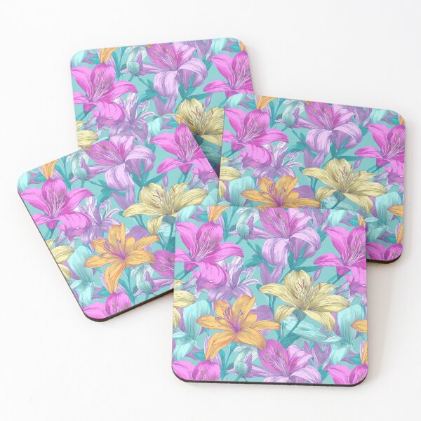 Item preview, Wild Lilies Print  - Birthday Flower Pattern  - Gifts For Coworkers designed and sold by RoyalStarsPatts.