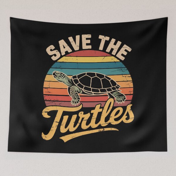 Item preview, Save The Turtles Animal Rights Sea Turtle designed and sold by lilensgavadur.