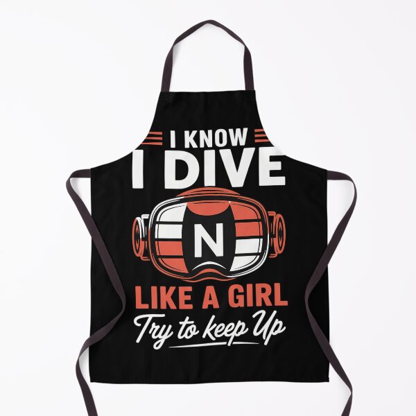 Item preview, Scuba Diving I Dive Like A Girl scuba-diving diver sea designed and sold by lilensgavadur.
