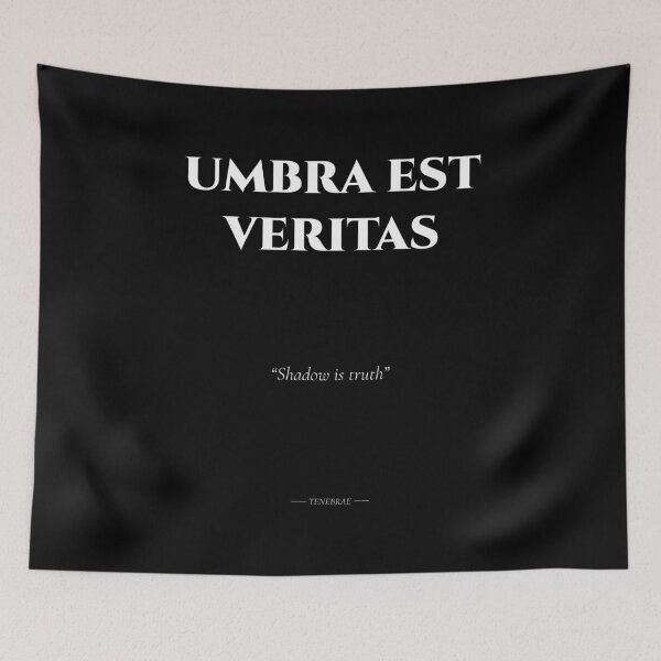 Item preview, Umbra Est Veritas – Latin Quote on Dark Truth designed and sold by BrushRushX.