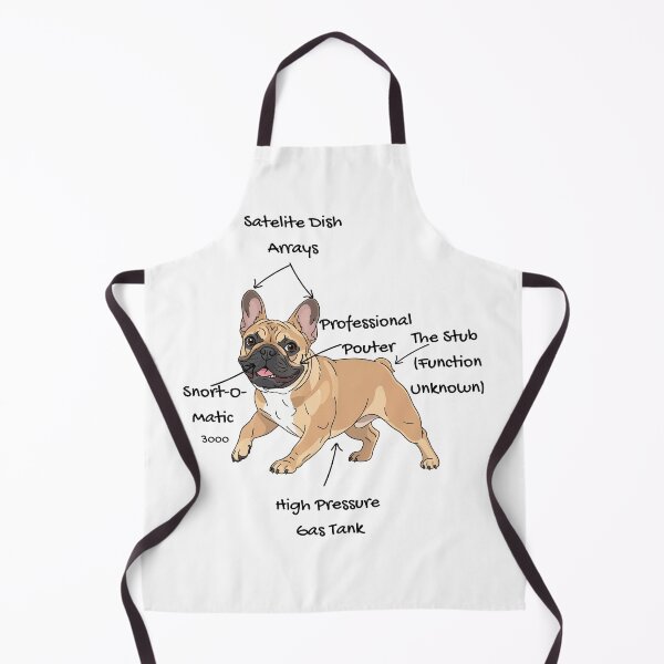 Item preview, Anatomy of a French Bulldog - Funny Frenchie Dog Lover Chart designed and sold by RNTStudio.