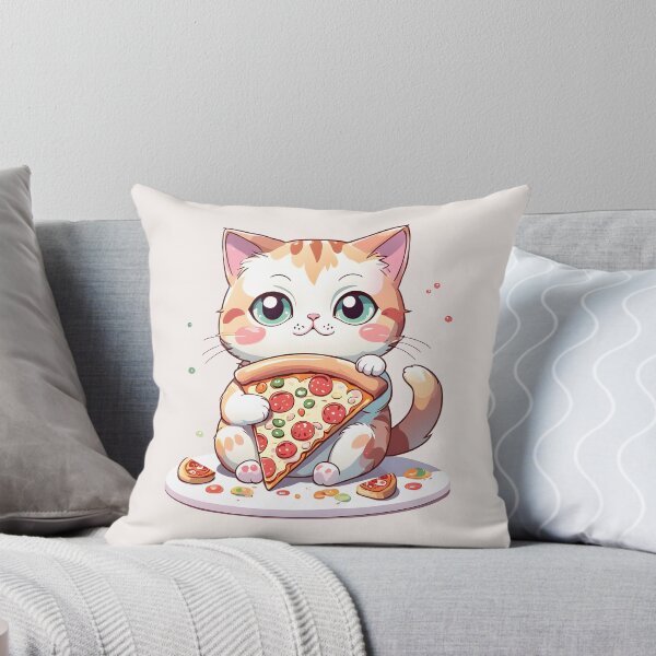 Item preview, Cat and pizza designed and sold by PrintLabStudio.