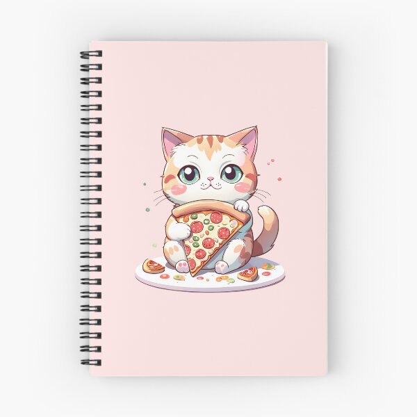 Item preview, Cat and pizza designed and sold by PrintLabStudio.