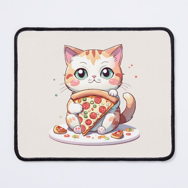 Item preview, Cat and pizza designed and sold by PrintLabStudio.