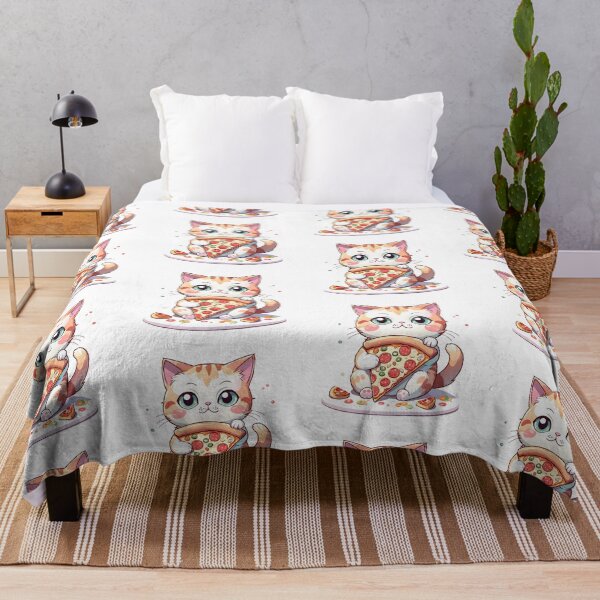Item preview, Cat and pizza designed and sold by PrintLabStudio.