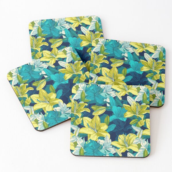 Item preview, Lush Lilies Texture  - Birthday Flower Pattern  - Gifts For Girlfriend designed and sold by RoyalStarsPatts.