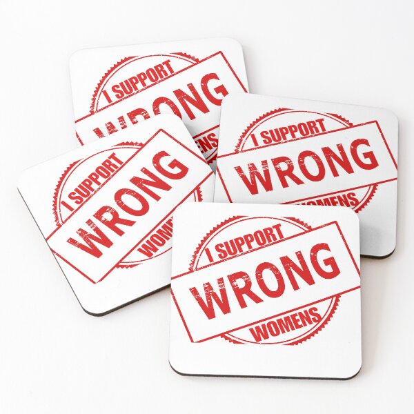 Item preview, I Support Women’s Wrongs Funny Feminist Sticker designed and sold by adelbubblestore.