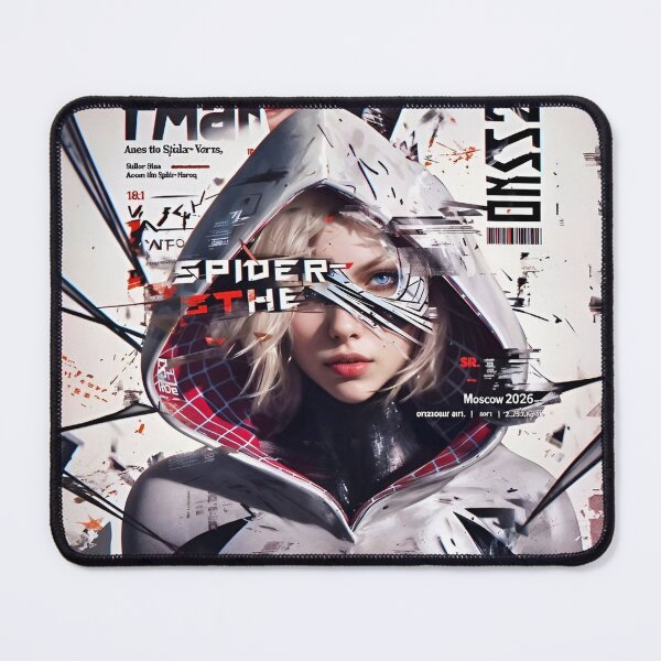 Item preview, Cyber Spider Vanguard – Futuristic Hooded Heroine Art designed and sold by Dyan4.