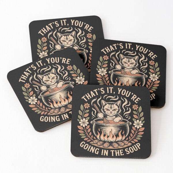 Item preview, That's It You're Going in The Soup Funny Cat Wizard Meme designed and sold by BLZART.