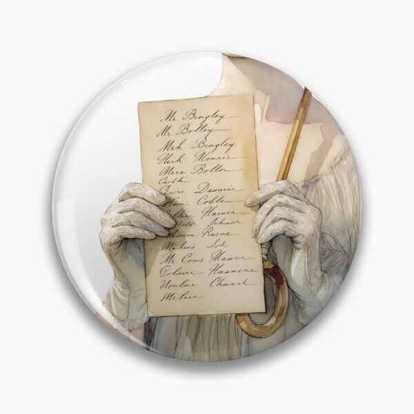 Item preview, Woman at a social event holding a guest list while wearing elegant attire and holding an umbrella in a historic setting designed and sold by SpaceartLilu.