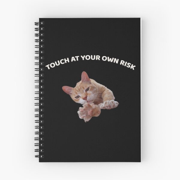 Item preview, Touch at Your Own Risk Cat – Funny Ginger Cat Meme Design designed and sold by MB-CatPrints.