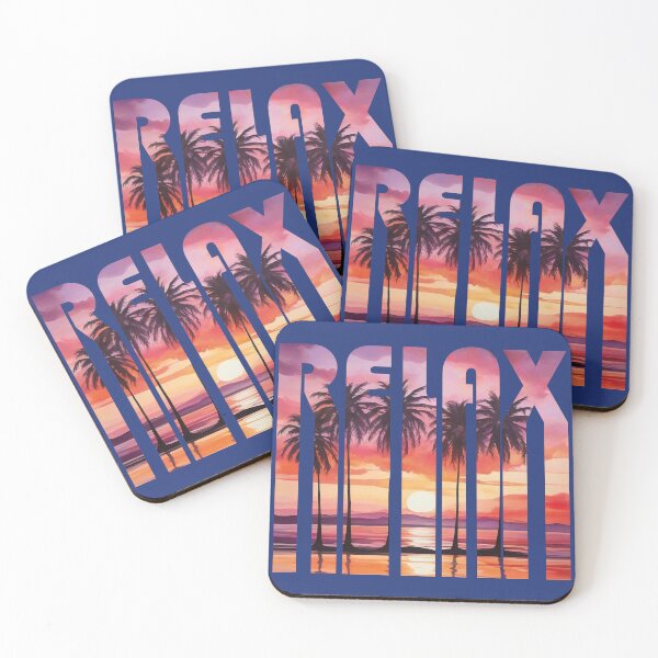 Item preview, Relax... | Tropical Sunset Paradise designed and sold by MammothArt.