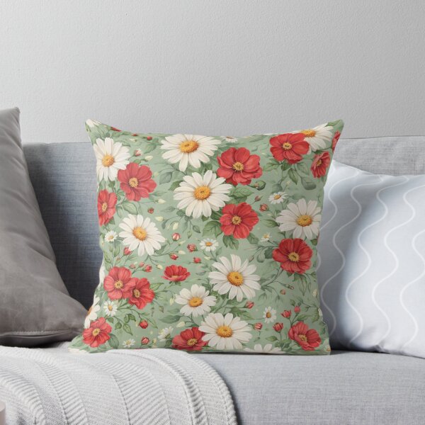 Aperçu de l'œuvre Motif floral moderne sans couture avec des fleurs réalistes créée et vendue par ZEYCAT.