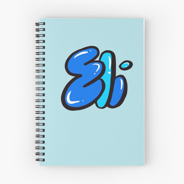 Item preview, Eli name in blue graffiti bubble letters calligraphy Top 10 best personalized gifts for boys and men named Elias designed and sold by Artonmytee.