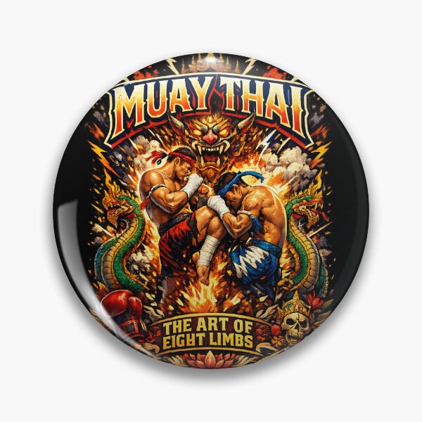 Item preview, Muay Thai Art of Eight Limbs Fire Demon designed and sold by CoolCrazyQuirky.