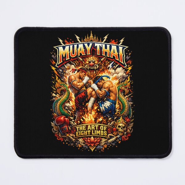 Item preview, Muay Thai Art of Eight Limbs Fire Demon designed and sold by CoolCrazyQuirky.