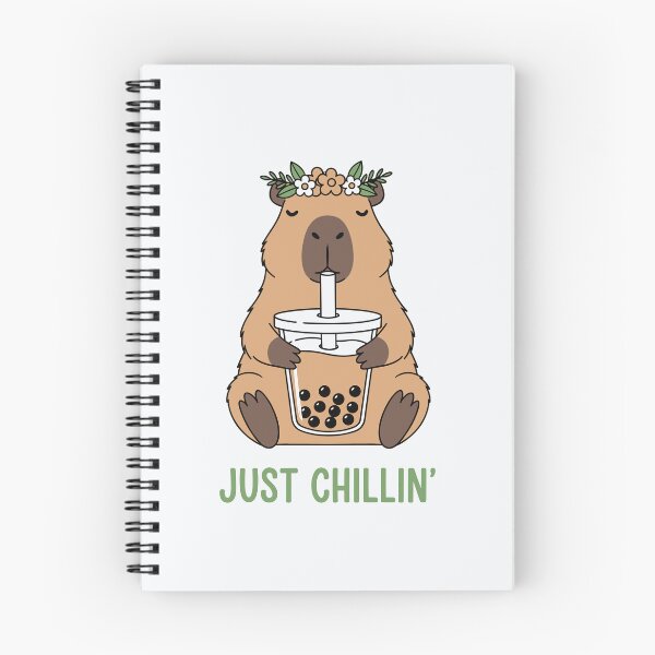 Item preview, Just Chillin Capybara Bubble Tea Lover designed and sold by   M0Zain.