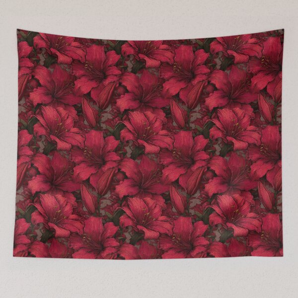 Item preview, Colorful Lilies Print - Flower Floral Pattern  - Gifts For Husband designed and sold by RoyalStarsPatts.