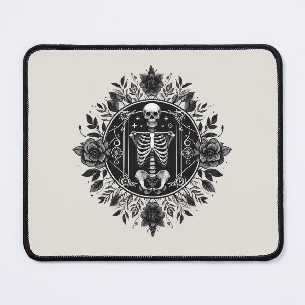 Item preview, Gothic Floral Skeleton Emblem designed and sold by Roberta Calabrese.