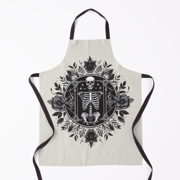 Item preview, Gothic Floral Skeleton Emblem designed and sold by Roberta Calabrese.