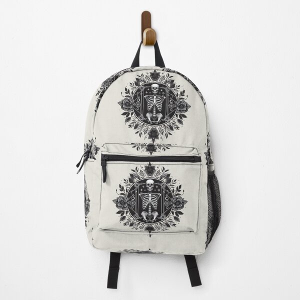 Item preview, Gothic Floral Skeleton Emblem designed and sold by Roberta Calabrese.