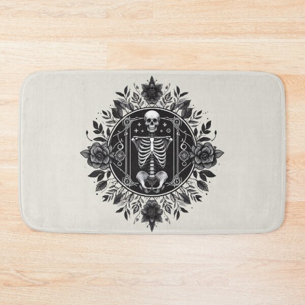Item preview, Gothic Floral Skeleton Emblem designed and sold by Roberta Calabrese.