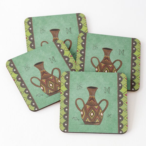Item preview, Amazigh Spirit Vessel – Kabyle Wall Art Inspired by Tizi Ouzou designed and sold by LilysAAtelier.