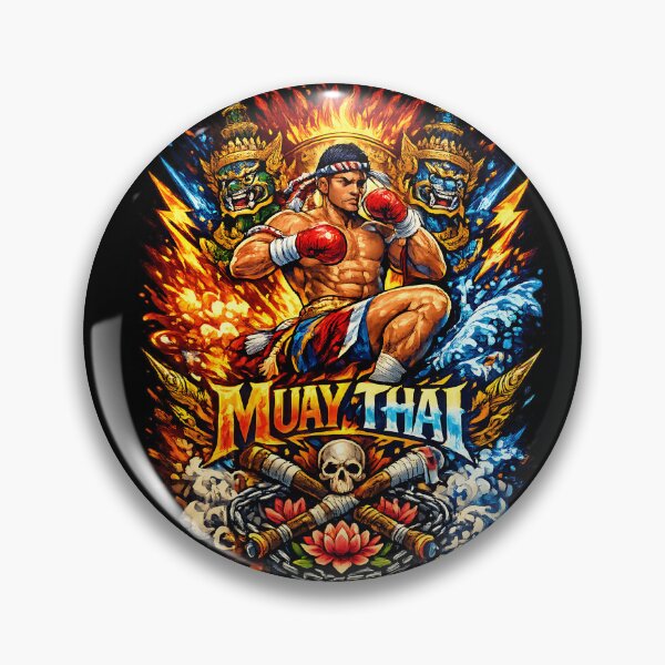 Item preview, Muay Thai Fire Ice Warrior Yaksha Demon designed and sold by CoolCrazyQuirky.