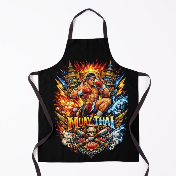 Item preview, Muay Thai Fire Ice Warrior Yaksha Demon designed and sold by CoolCrazyQuirky.