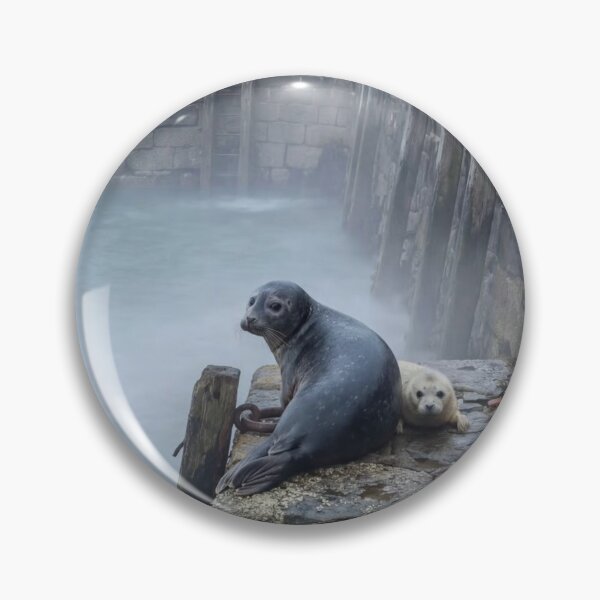 Item preview, Grey Seals: Mother & Pup designed and sold by AncientWanderer.