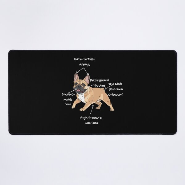 Item preview, Anatomy of a French Bulldog - Funny Frenchie Dog Lover Chart designed and sold by RNTStudio.