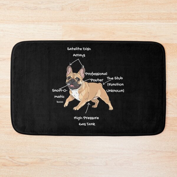 Item preview, Anatomy of a French Bulldog - Funny Frenchie Dog Lover Chart designed and sold by RNTStudio.