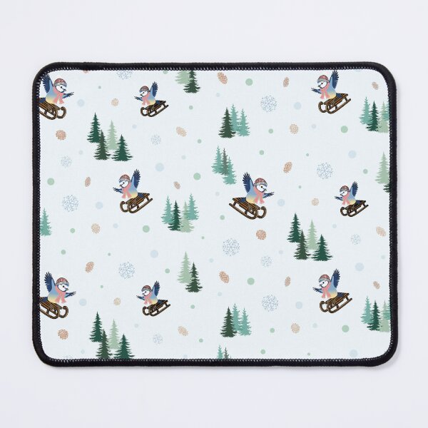 Item preview, Birds on sleds with fir trees and pine cones designed and sold by Federfaser.