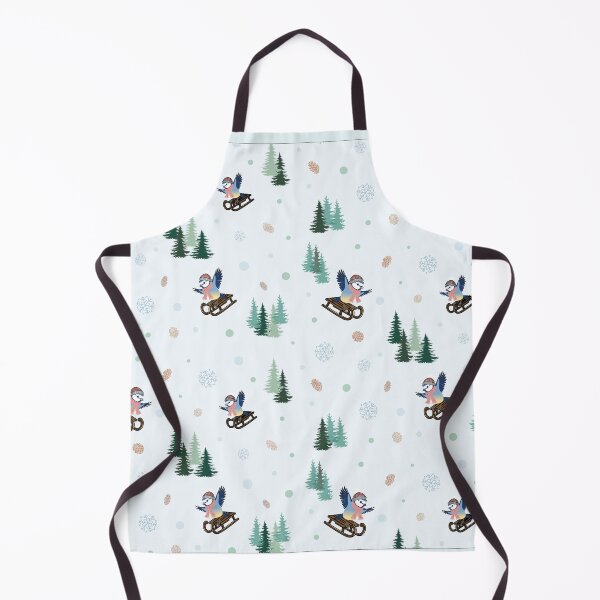 Item preview, Birds on sleds with fir trees and pine cones designed and sold by Federfaser.