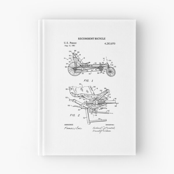 Item preview, Recumbent Bicycle Patent / Recumbent Bicycle blueprint  designed and sold by anodyle.