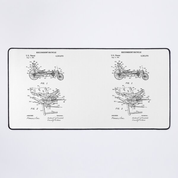 Item preview, Recumbent Bicycle Patent / Recumbent Bicycle blueprint designed and sold by anodyle.