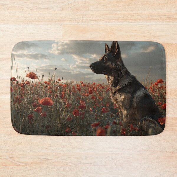 Item preview, Service Dogs in Scarlet Bloom designed and sold by Skyframe Aviation.