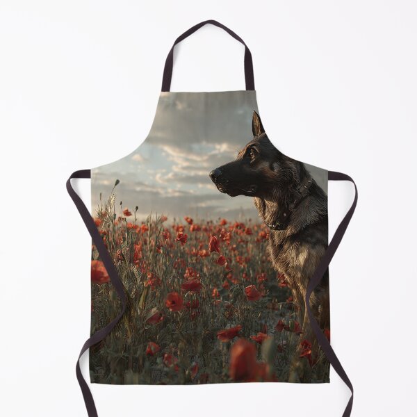 Item preview, Service Dogs in Scarlet Bloom designed and sold by Skyframe Aviation.