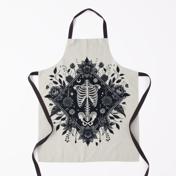 Item preview, Gothic Floral Skeleton Emblem designed and sold by Roberta Calabrese.