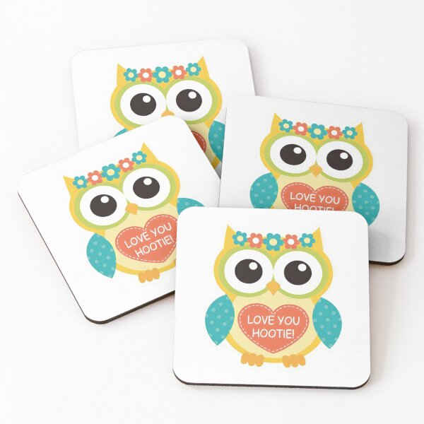Item preview, Love You Hootie Valentine Owl Sticker – Cute Heart Gift Design designed and sold by ZyxDes.