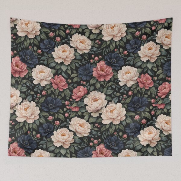 Item preview, Premium Seamless Floral Pattern with Realistic Peonies designed and sold by ZEYCAT.