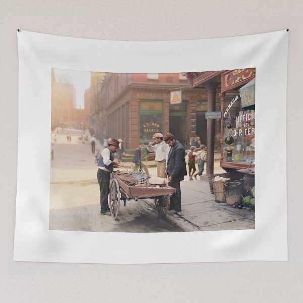 Item preview, Clam seller on Mulberry Bend, New York, ca 1900 designed and sold by Sanna Dullaway.