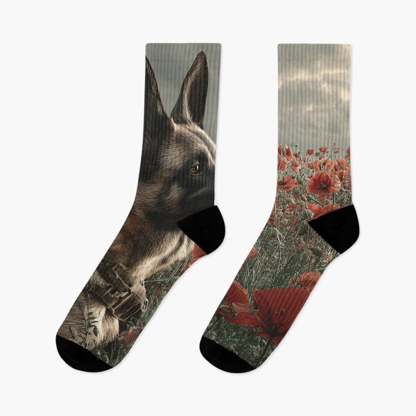 Item preview, Military Dogs at Rest in Poppies designed and sold by Skyframe Aviation.
